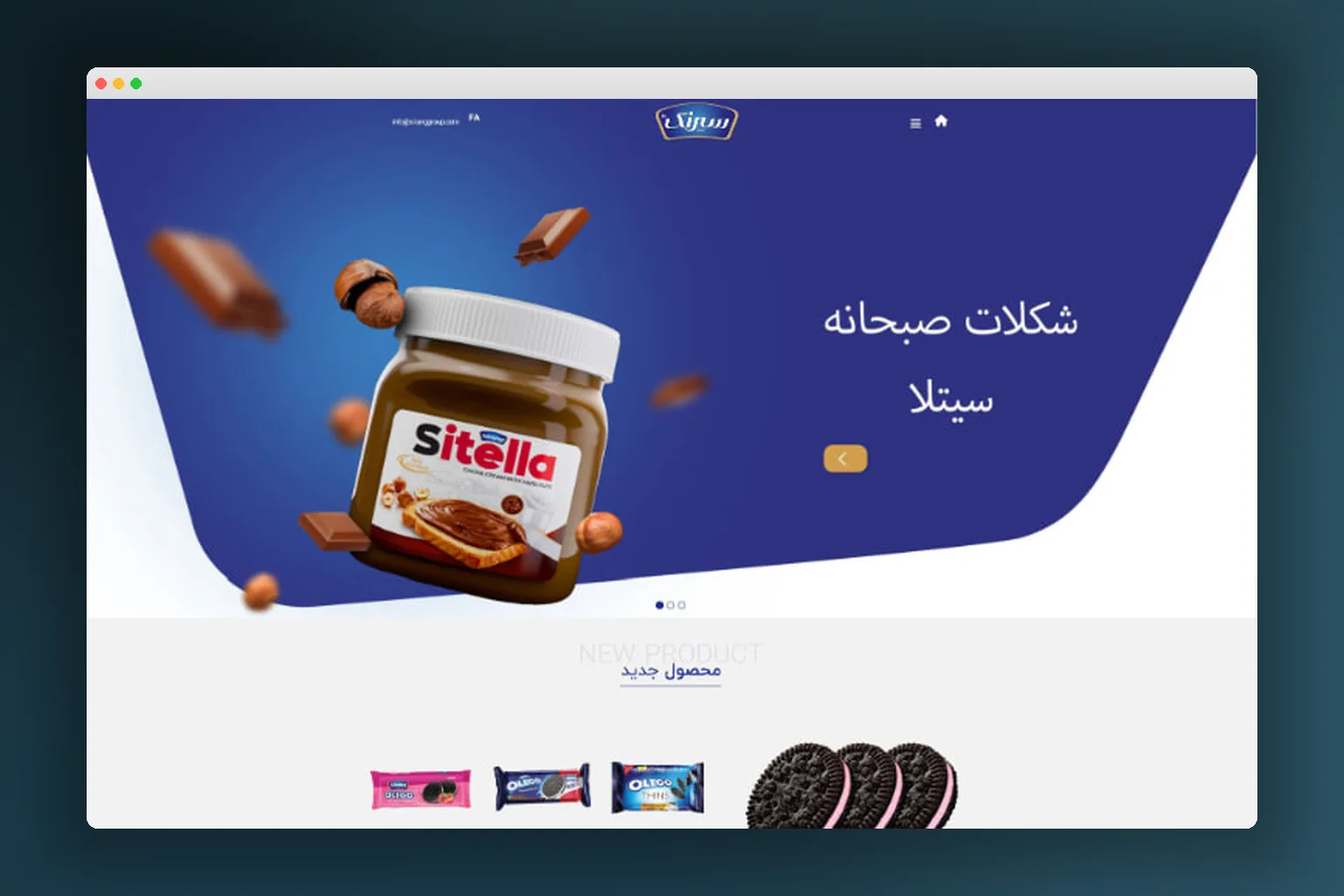 طراحی سایت اختصاصی گروه کارخانه جات سیرنگ