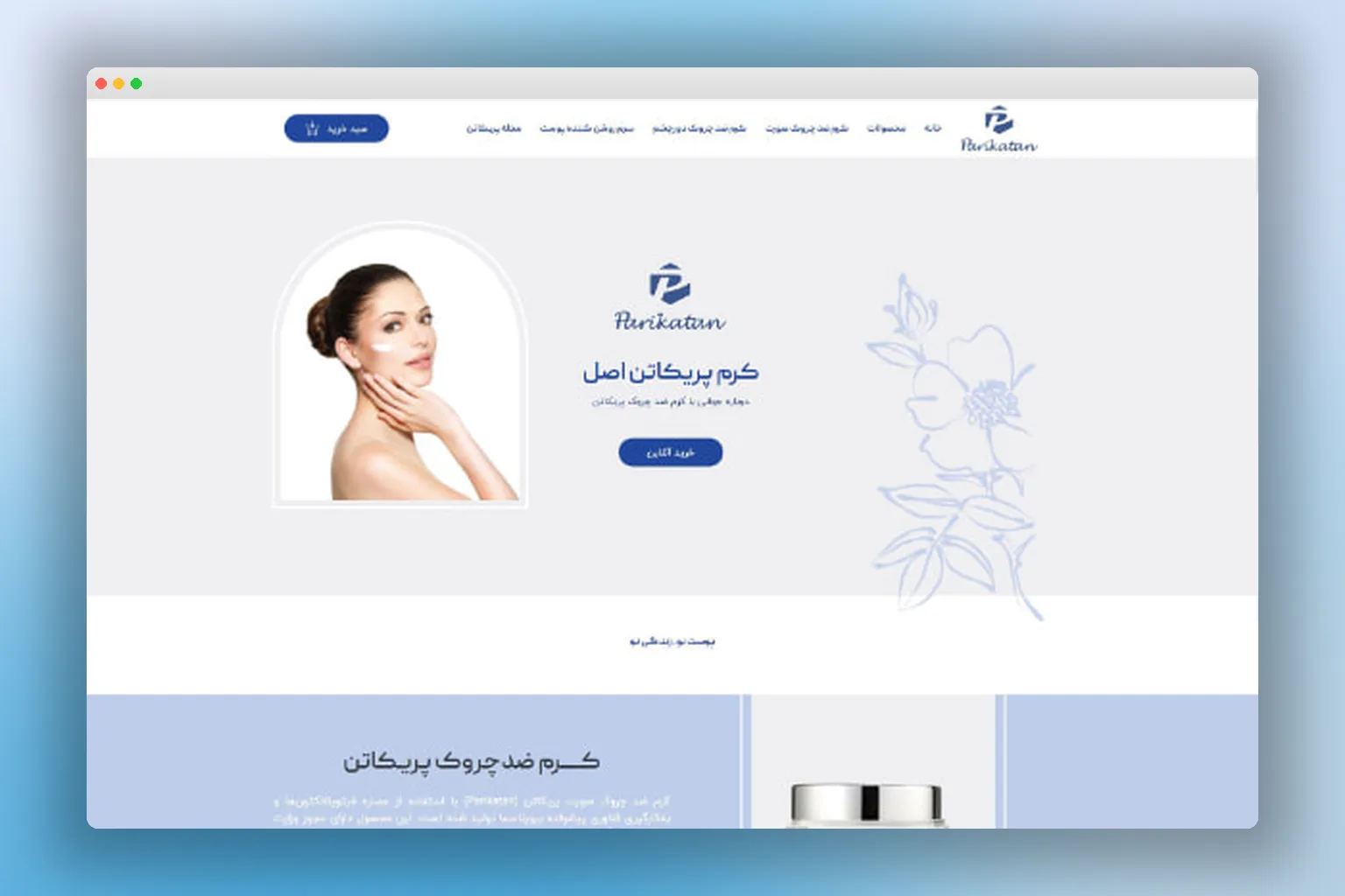 طراحی سایت فروشگاهی پریکاتن